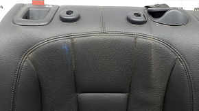 Right rear seat backrest for Audi A4 B9 17-19, black leather, heated, with seat belt and armrest, for cleaning