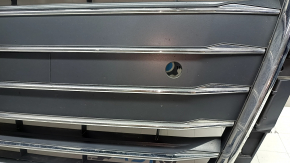 Audi A4 B9 17 radiator grille assembly with emblem, quattro, for parking sensors, light chrome, sand, broken molding