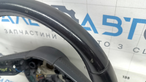 Audi A4 B9 17-19 leather steering wheel, black, heated, without buttons and paddles, scratches