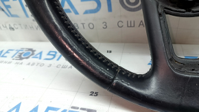 Audi A4 B9 17-19 leather steering wheel, black, heated, without buttons and paddles, scratches