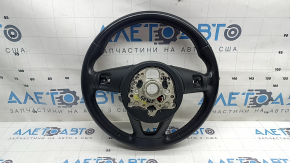 Audi A4 B9 17-19 leather steering wheel, black, heated, without buttons and paddles, scratches