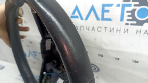 Audi A4 B9 17-19 leather steering wheel, black, heated, without buttons and paddles, scratches