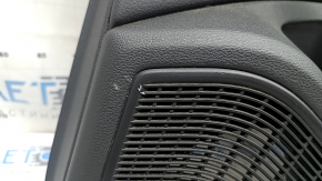Black rear right door panel for Audi A4 B9 17-19, black leather armrest, black leather insert, Bang & Olufsen, dents, scratches