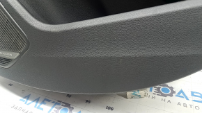Black rear right door panel for Audi A4 B9 17-19, black leather armrest, black leather insert, Bang & Olufsen, dents, scratches