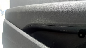 Front left door panel for Audi A4 B9 17-19, black, black armrest, leather, wood trim, Bang and Olufsen, broken Bang and Olufsen trim