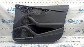 Audi A4 B9 17-19 black front right door trim, black leather armrest, black leather insert, Bang & Olufsen