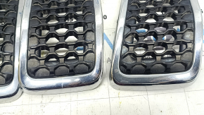 Jeep Cherokee KL 19-23 grille, rest chrome, 7-piece set, sand