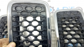 Jeep Cherokee KL 19-23 grille, rest chrome, 7-piece set, sand