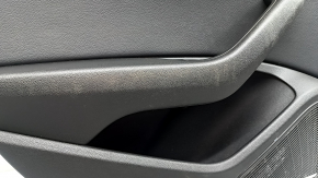 Black rear left door panel for Audi A4 B9 17-19, black leather armrest, black leather insert, Bang & Olufsen, needs cleaning, dent