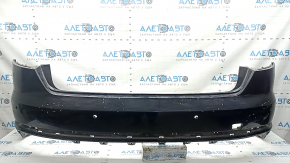 Bare rear bumper for Audi A4 B9 17-19 S-Line, for 4 parking sensors, with central mount, without plug, black, dents, scratches, broken mounts