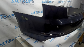 Bare rear bumper for Audi A4 B9 17-19 S-Line, for 4 parking sensors, with central mount, without plug, black, dents, scratches, broken mounts