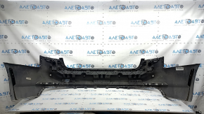 Bare rear bumper for Audi A4 B9 17-19 S-Line, for 4 parking sensors, with central mount, without plug, black, dents, scratches, broken mounts