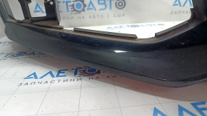 Bare front bumper for Audi A4 B9 17-19 S-Line without washers, for 4 parking sensors, without towing hook plug, black, scratches, sand