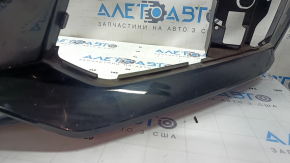Bare front bumper for Audi A4 B9 17-19 S-Line without washers, for 4 parking sensors, without towing hook plug, black, scratches, sand
