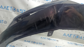 Bare front bumper for Audi A4 B9 17-19 S-Line without washers, for 4 parking sensors, without towing hook plug, black, scratches, sand