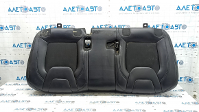 Jeep Cherokee KL 19-19 rear seat cushion, black leather + cloth, wrinkled, dry cleanable