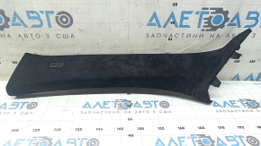 BMW X7 G07 19-26 Black front pillar trim, left upper, with plug, scratches, needs cleaning