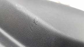 Door trim panel rear left BMW 5 G30 17-23 leather beige elfenbein-weiss, insert under dark wood, chrome, armrest beige leather, with backlight, with handle, scratches