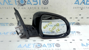 Right side mirror assembly for BMW X7 G07 19-22, 9 pins, turn signal, heating, memory, BSM, camera, Shadow-Line, black, scratches, sand