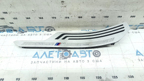 Rear left door sill insert for BMW X7 G07 19-26, chrome with backlight for 6 seats, M-Sport, scratches