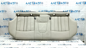 Rear seat cushion for BMW 5 G30 17-23, Elfenbein-Weiss beige leather, Sport line, dents, needs cleaning