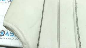 Rear seat cushion for BMW 5 G30 17-23, Elfenbein-Weiss beige leather, Sport line, dents, needs cleaning