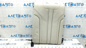 Left rear seat backrest BMW 5 G30 17-23, Elfenbein-Weiss beige leather, Sport line, wrinkled