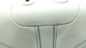 Left rear seat backrest BMW 5 G30 17-23, Elfenbein-Weiss beige leather, Sport line, wrinkled