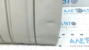 Right rear seat backrest BMW 5 G30 17-23, Elfenbein-Weiss beige leather, Sport line, wrinkled