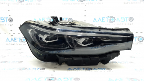 BMW X7 G07 19-22 LED right front headlight assembly with bracket and seal, sand, minor scratches