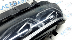 BMW X7 G07 19-22 LED right front headlight assembly with bracket and seal, sand, minor scratches