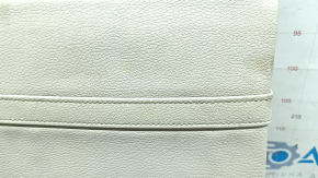 Rear seat backrest center BMW 5 G30 17-23 leather beige elfenbein-weiss, Sport line, wrinkled, needs cleaning