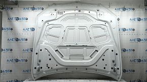 Bare hood BMW 5 G30 17-23 aluminum, white A96, bumpers