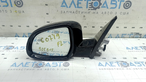 Left side mirror assembly for BMW X7 G07 19-22, turn signal, heating, memory, auto-dimming, BSM, camera, Shadow-Line, 9 pins, black, sand