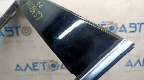 Lexus LS460 LS600h 07-17 rear right door molding, chrome, gloss black trim, scratches on the trim