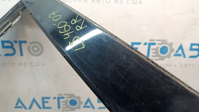 Lexus LS460 LS600h 07-17 rear right door molding, chrome, gloss black trim, scratches on the trim