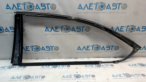 Lexus LS460 LS600h 07-17 rear right door molding, chrome, gloss black trim, scratches on the trim