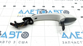BMW 5 G30 17-18 keyless exterior rear left door handle with backlight and chrome molding, broken