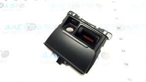 Center console pocket with cigarette lighter for Audi Q5 8R 09-17 black