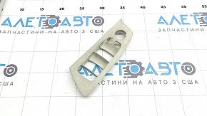 Front left window lift control trim for BMW 5 G30 17-23, light beige, for folding mirrors