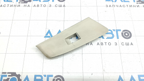 Front right window lift control trim for BMW 5 G30 17-23, light beige, chrome