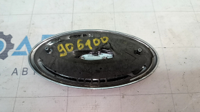 Kia Forte 4d 14-18 front bumper emblem, polished finish