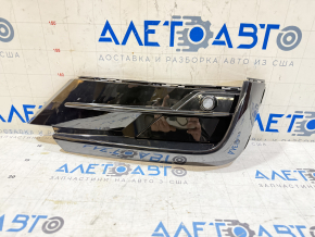 Left fog light frame for VW Tiguan 18-21, gloss black, R-Line