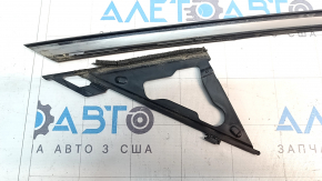 Upper front right door molding Mazda 6 14-17 chrome, scratches, broken fastener, peeled fastener