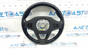 BMW 5 G30 17-23 black leather steering wheel, non-heated, with a signal plate, under the petals, scratches