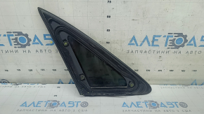 Rear left window, blind glass, Audi A4 B9 17-19, chrome, scratches on chrome