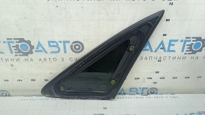 Rear right window, blind glass, Audi A4 B9 17-19, chrome, scratches on chrome