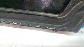 Rear right window, blind glass, Audi A4 B9 17-19, chrome, scratches on chrome