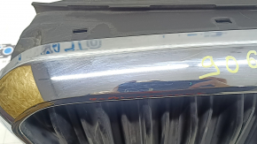 Radiator grille assembly BMW 5 G30 17-22 with radiator deflector blinds, chrome, sand