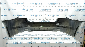 Bare rear bumper for BMW 5 G30 17-20 with parking sensors, white, broken mount, scratches